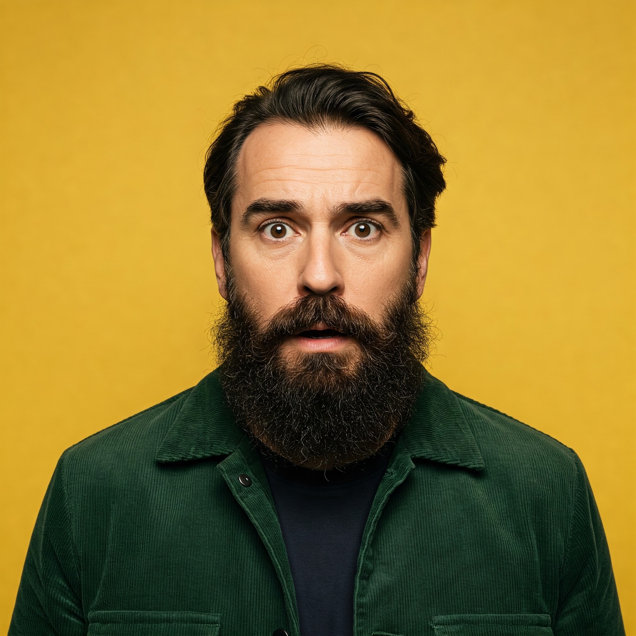 photo of Surprised Man with Beard